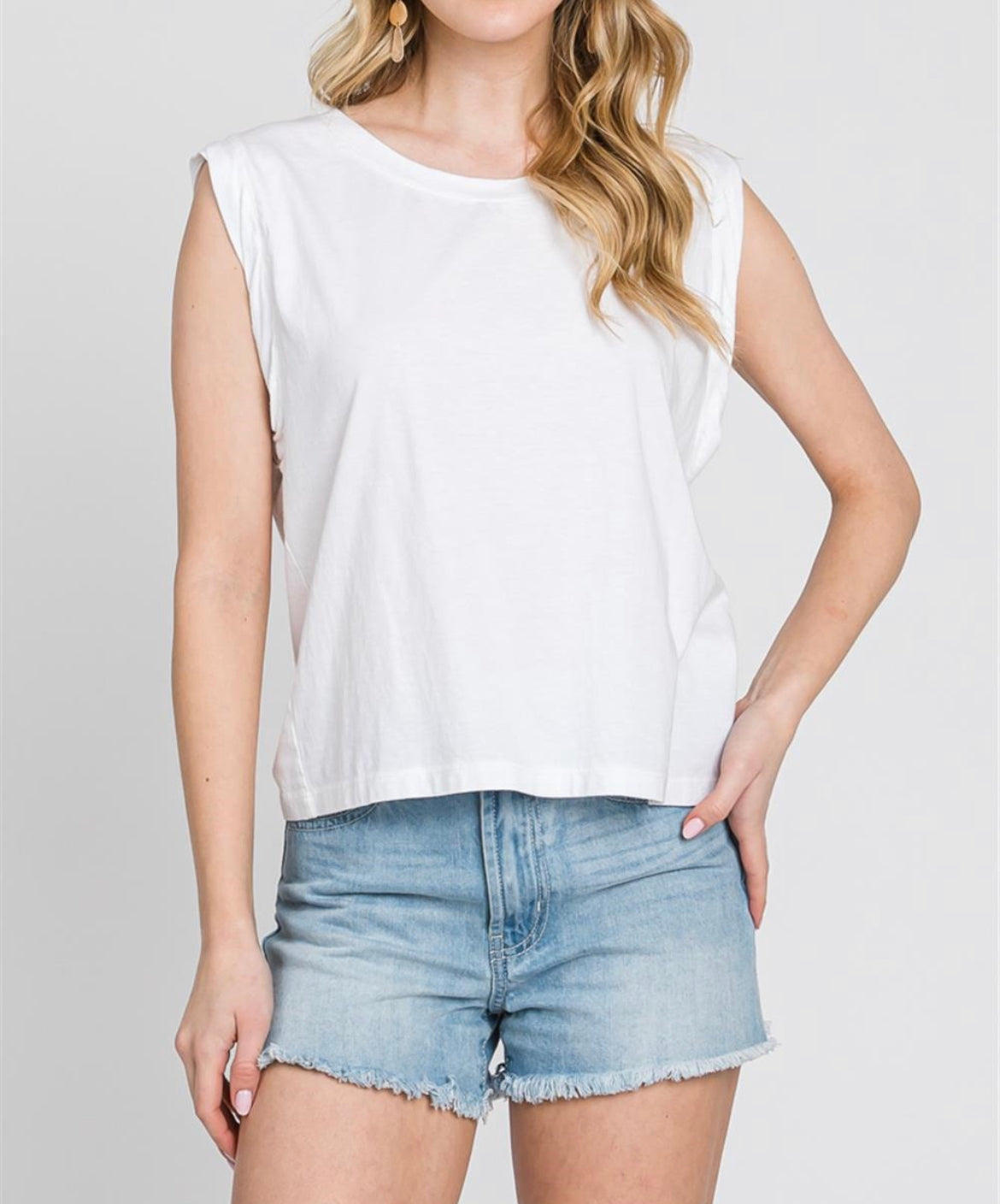 Flirty White Tank