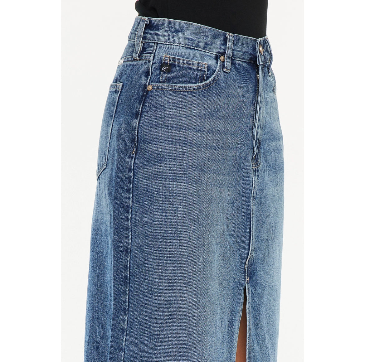 Denim Maxi Skirt