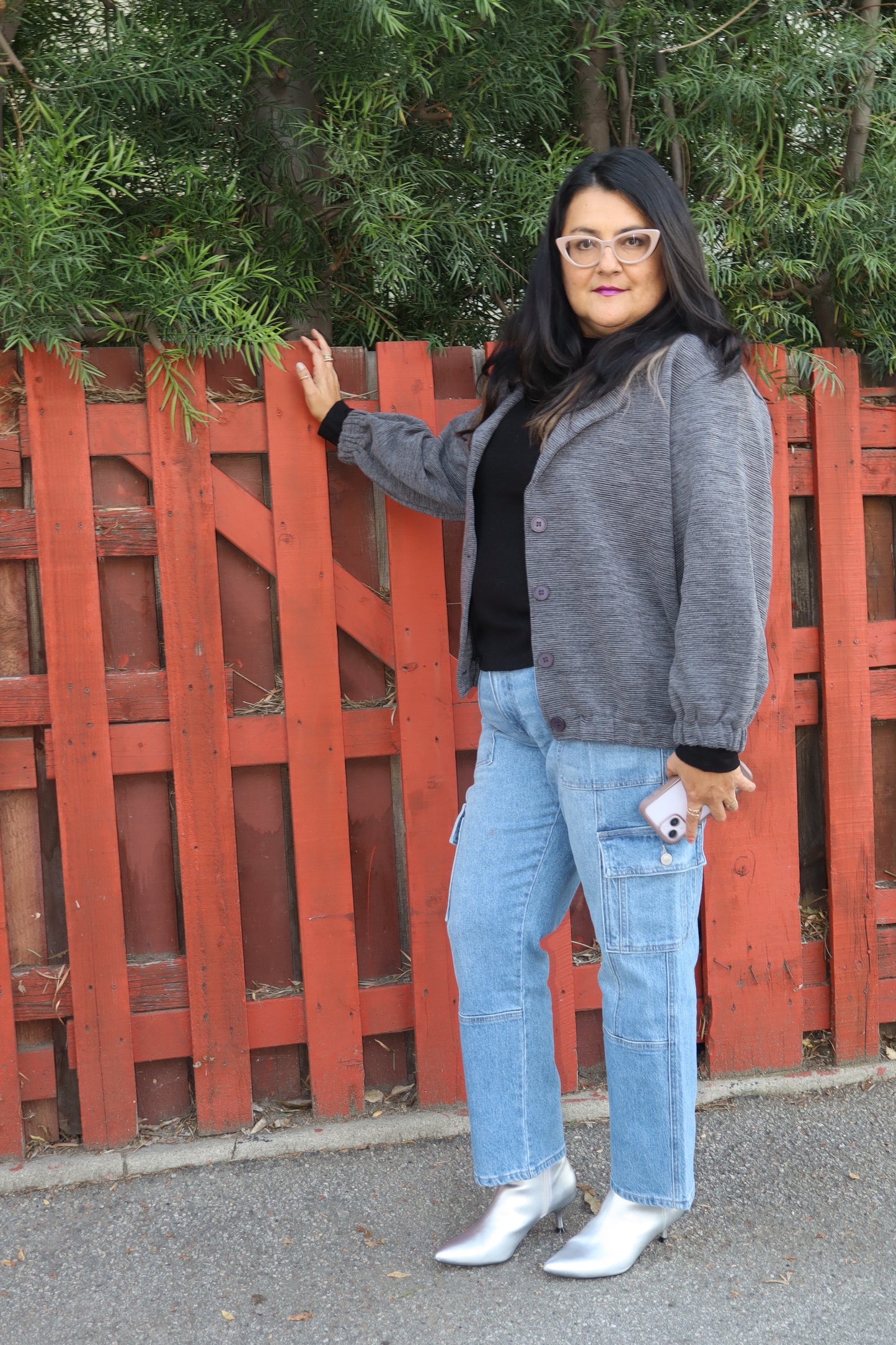 Ribbed Bomber Jacket