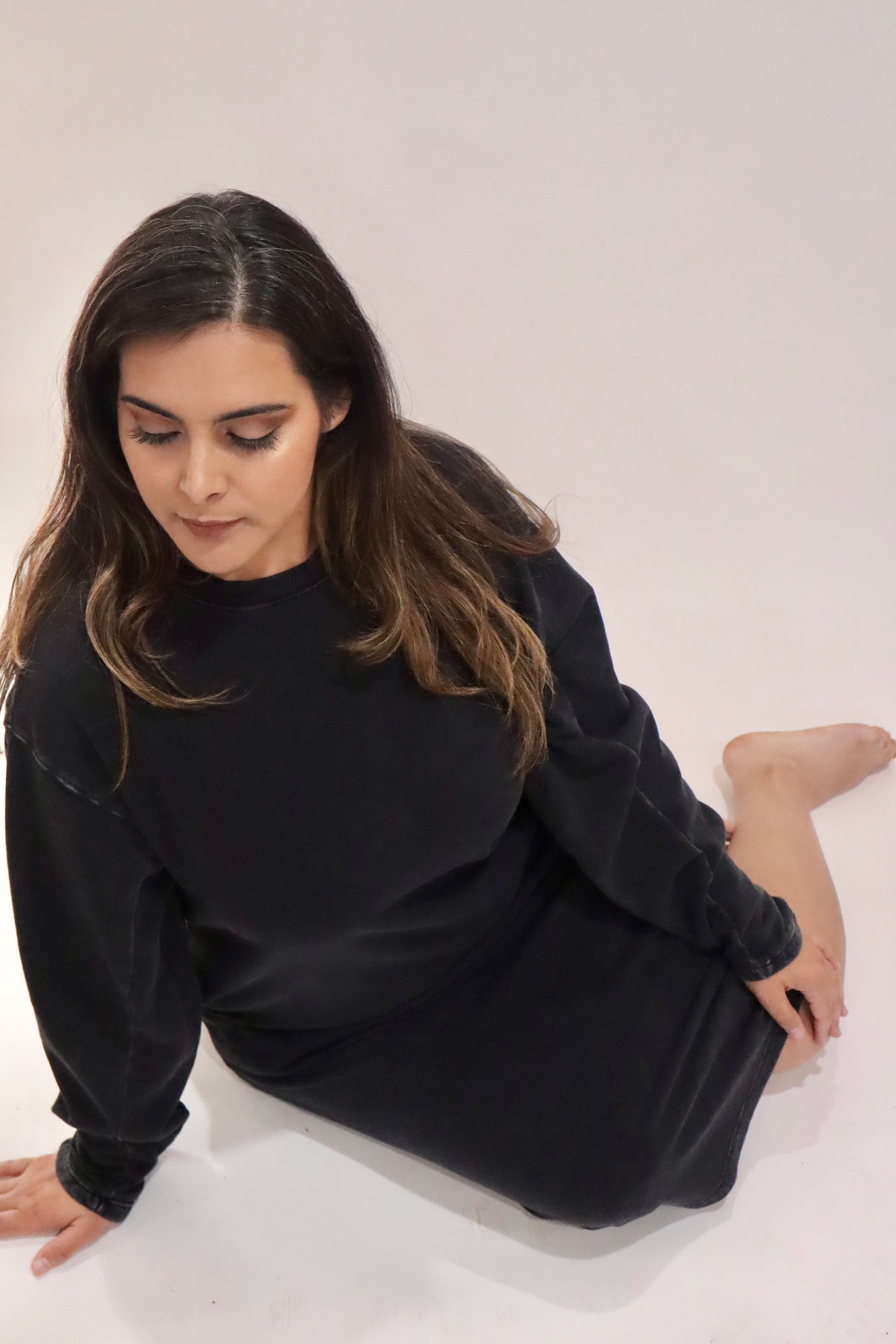 Cozy Chic Black Sweater Dress