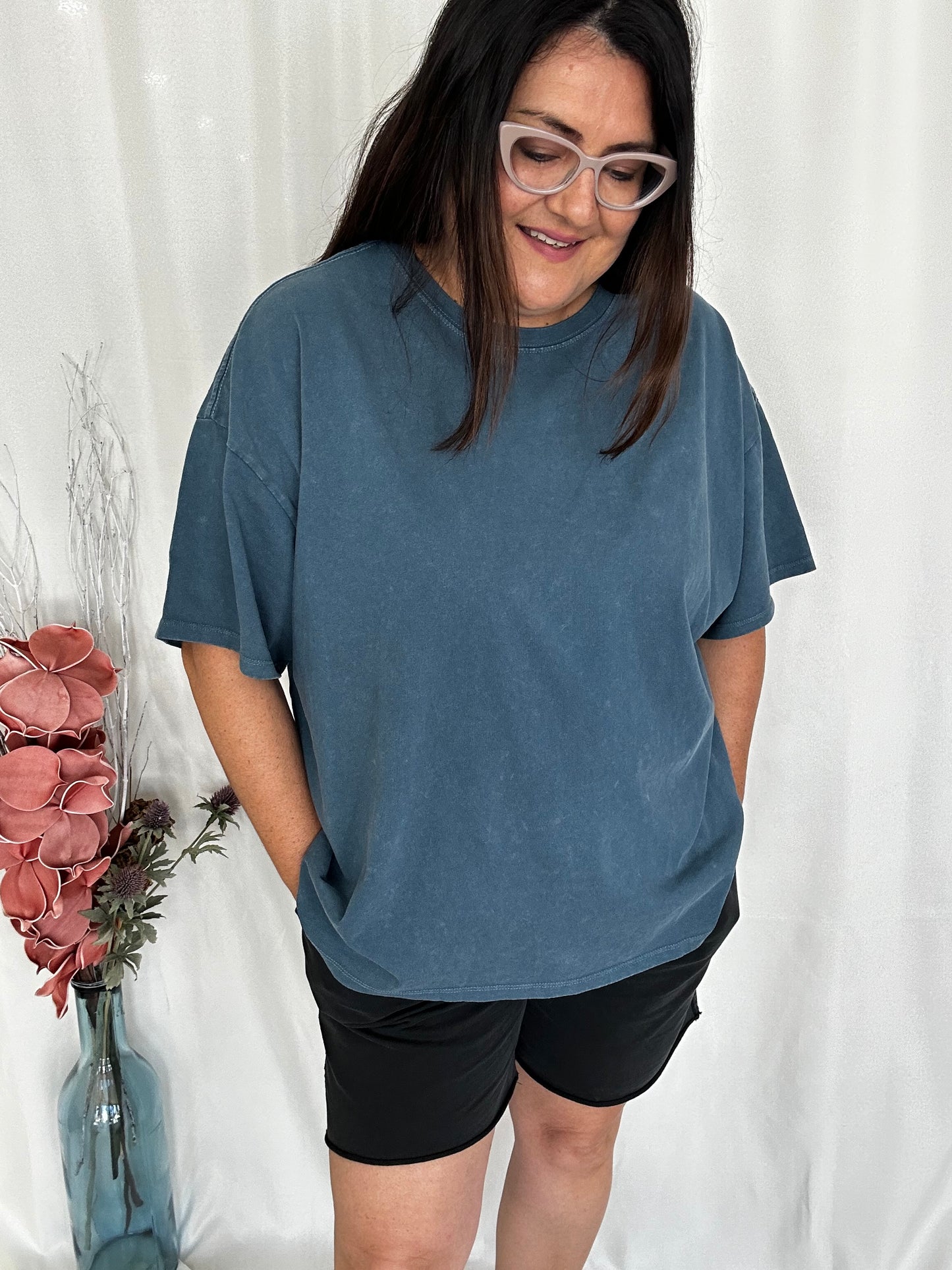 Oversized Comfort T-Shirt-Dk Teal