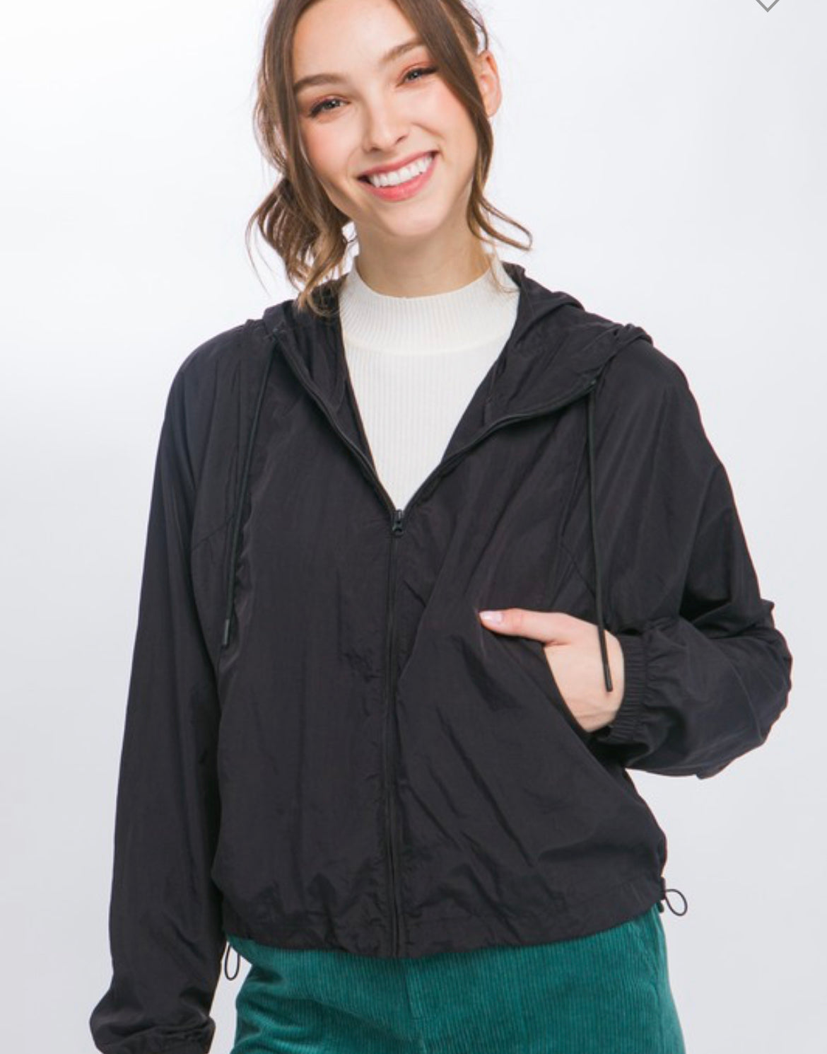 Windbreaker in Black