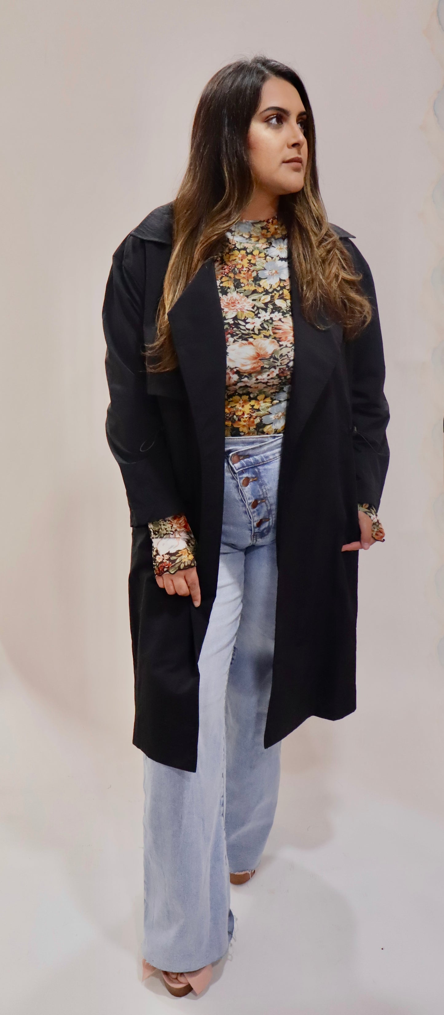 Trench Coat in Black