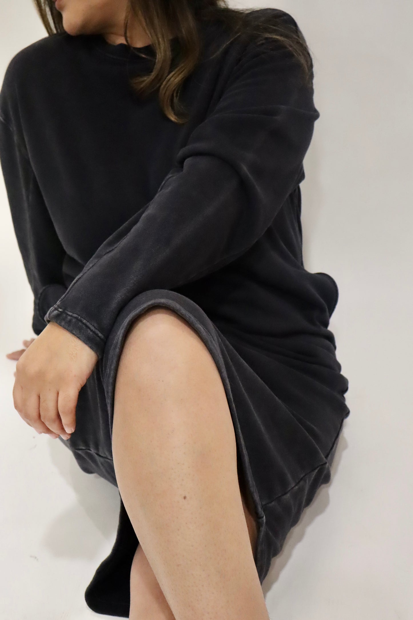 Cozy Chic Black Sweater Dress