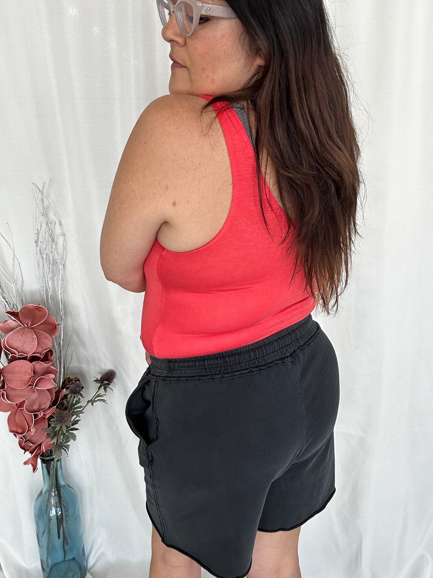 Flattering Scoop Bodysuit Watermelon