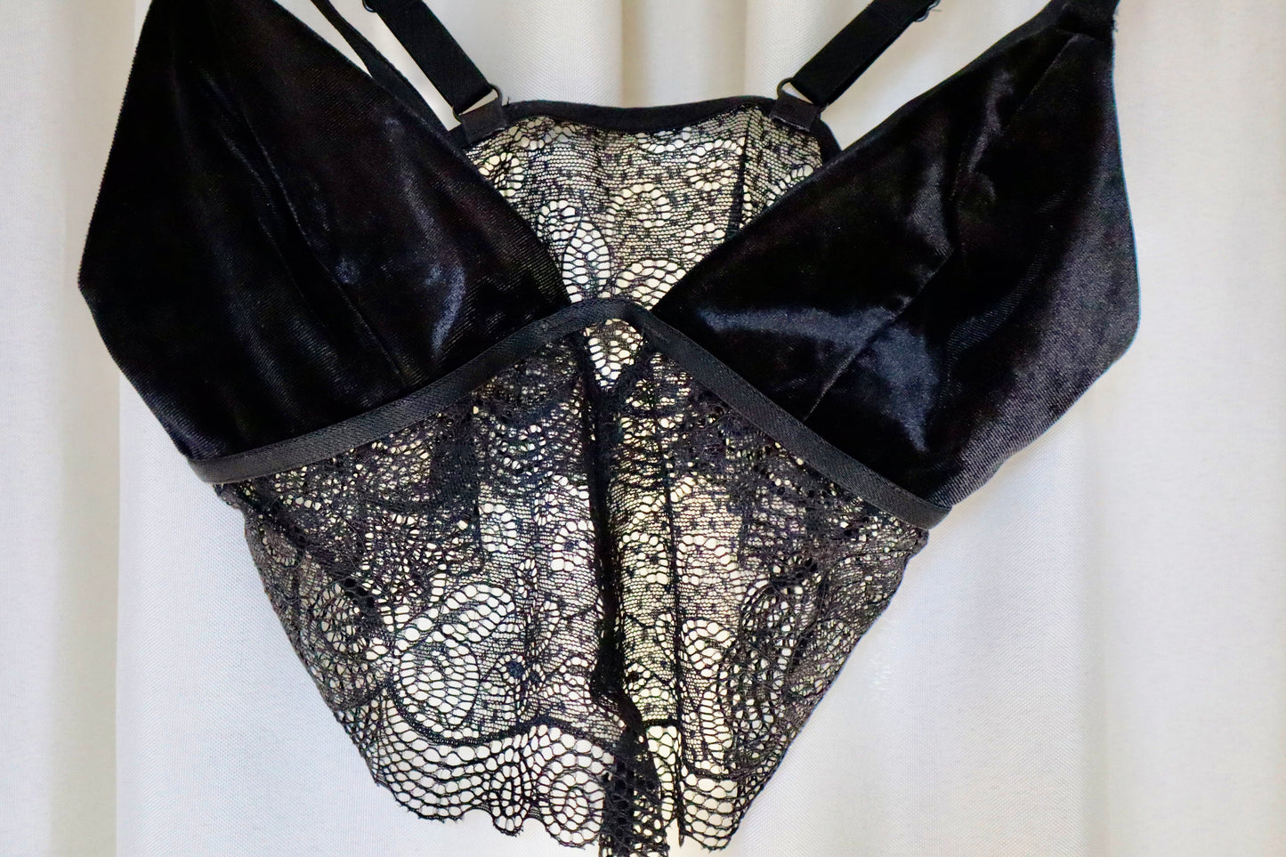 Velvet and Lace in Black