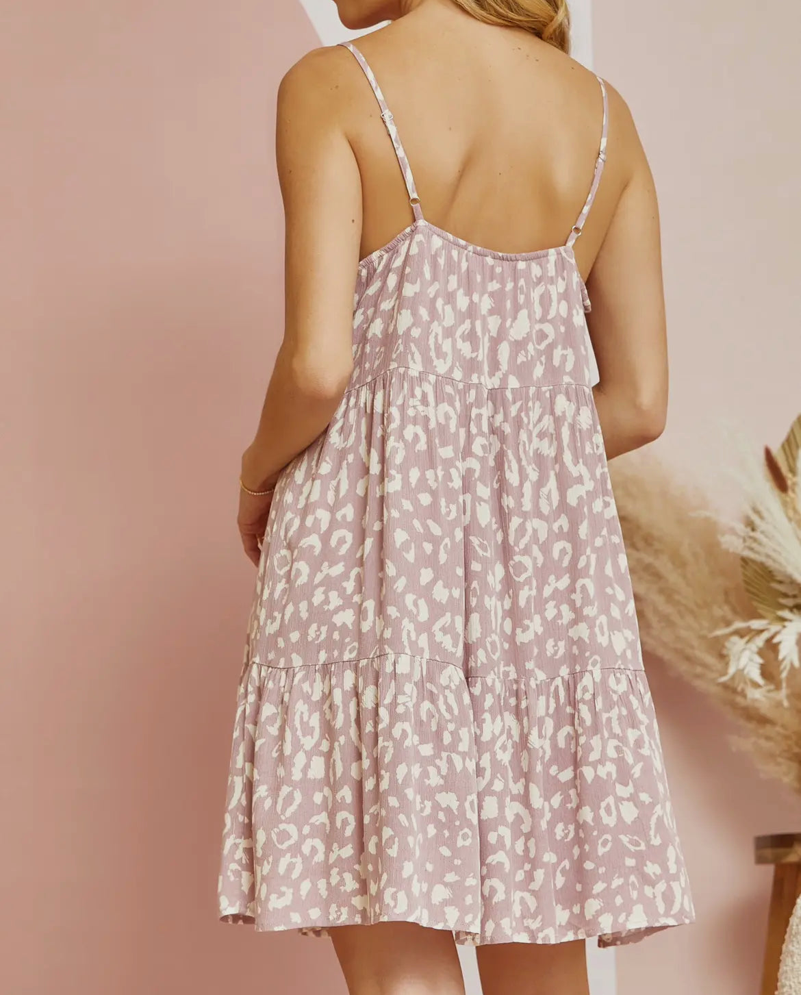 Lavender Leopard Cami Dress