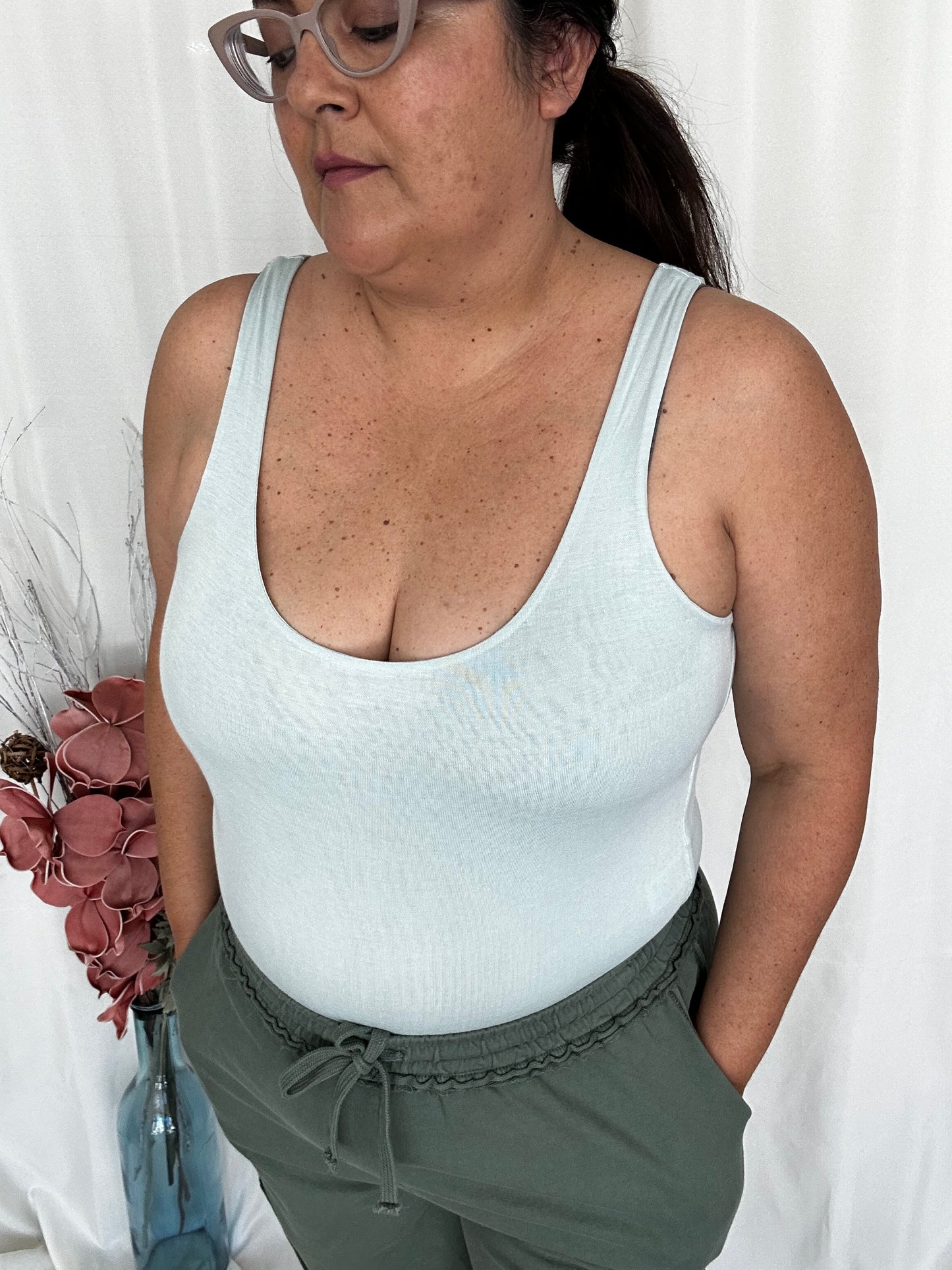 Flattering Scoop Bodysuit Mint