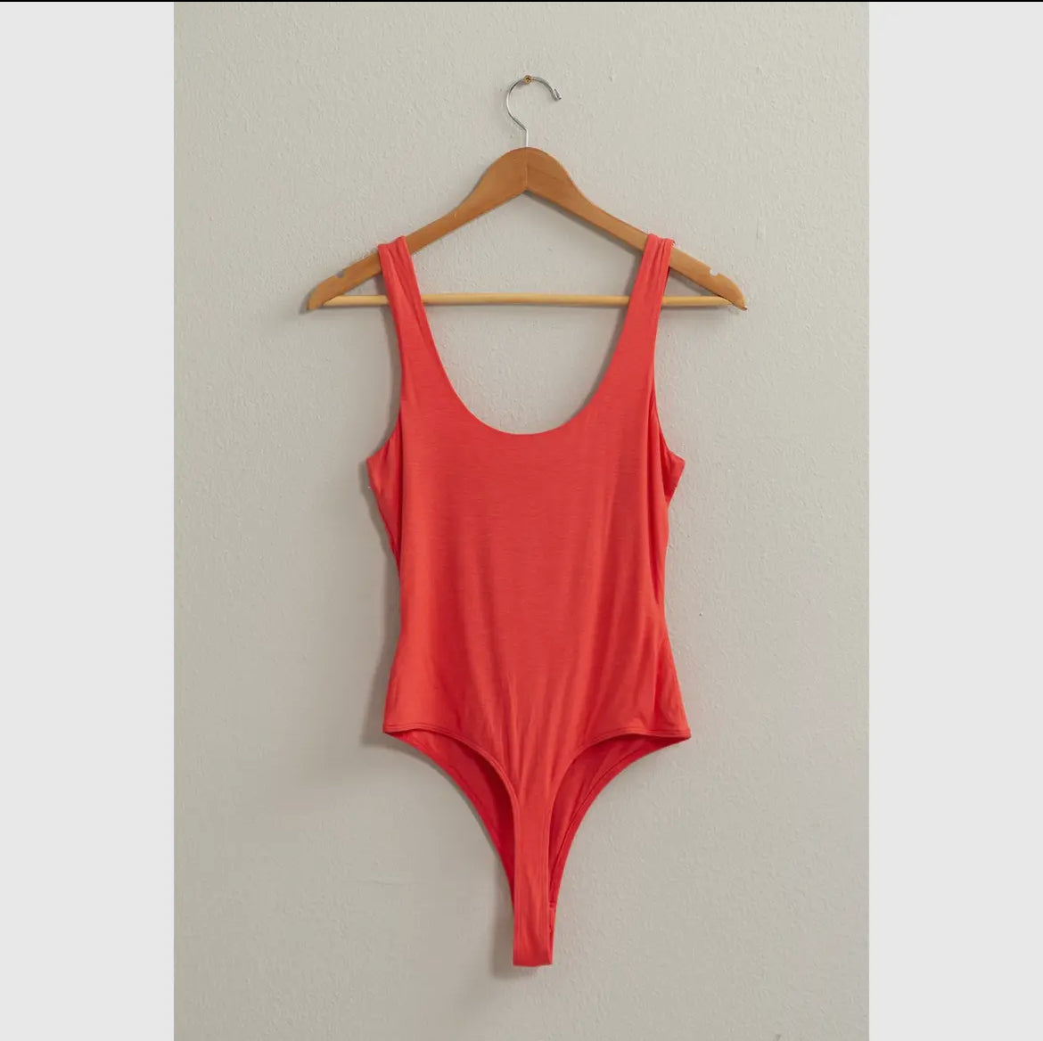 Flattering Scoop Bodysuit Watermelon