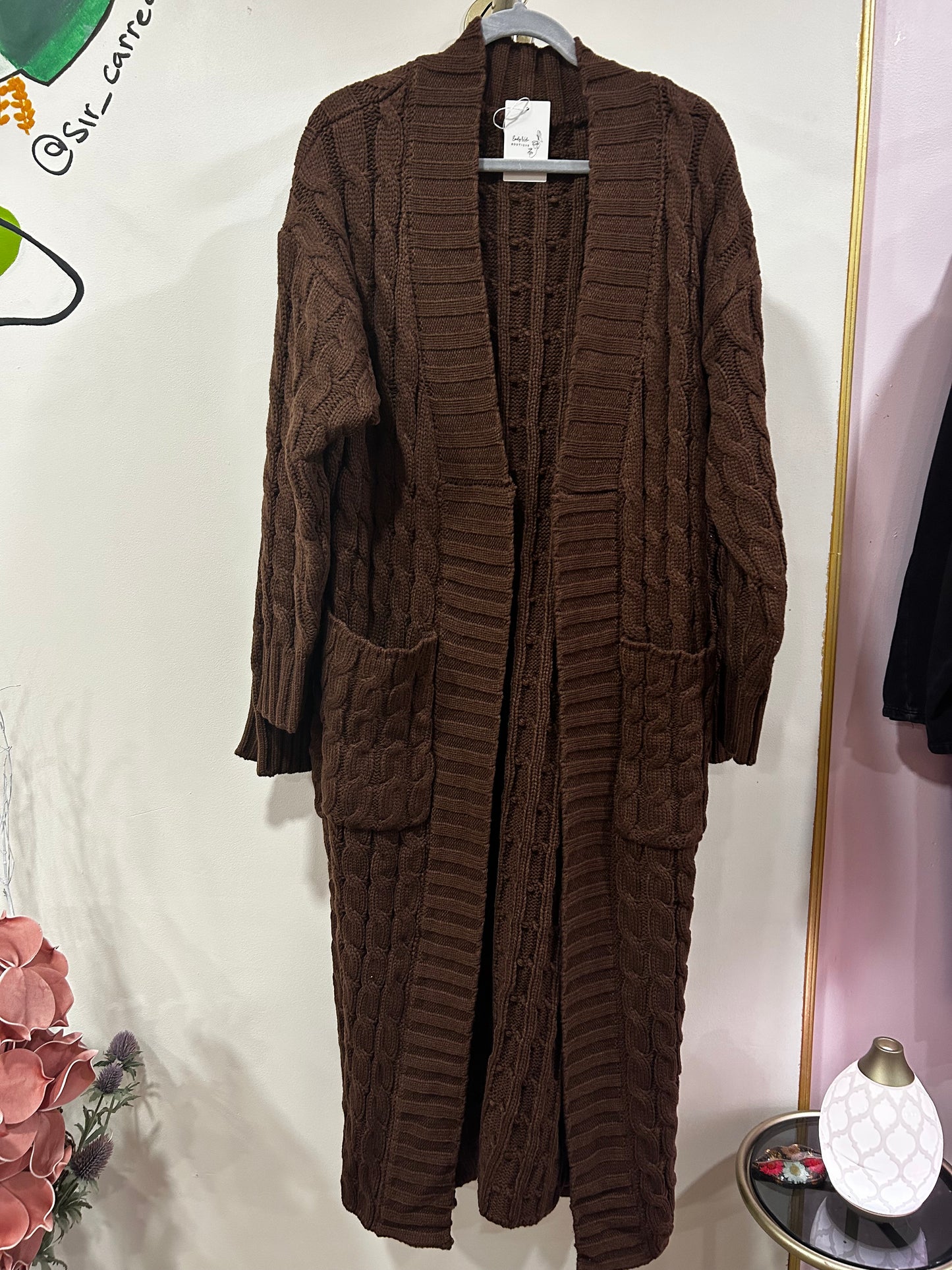 If She Loves Cardigan in Brown