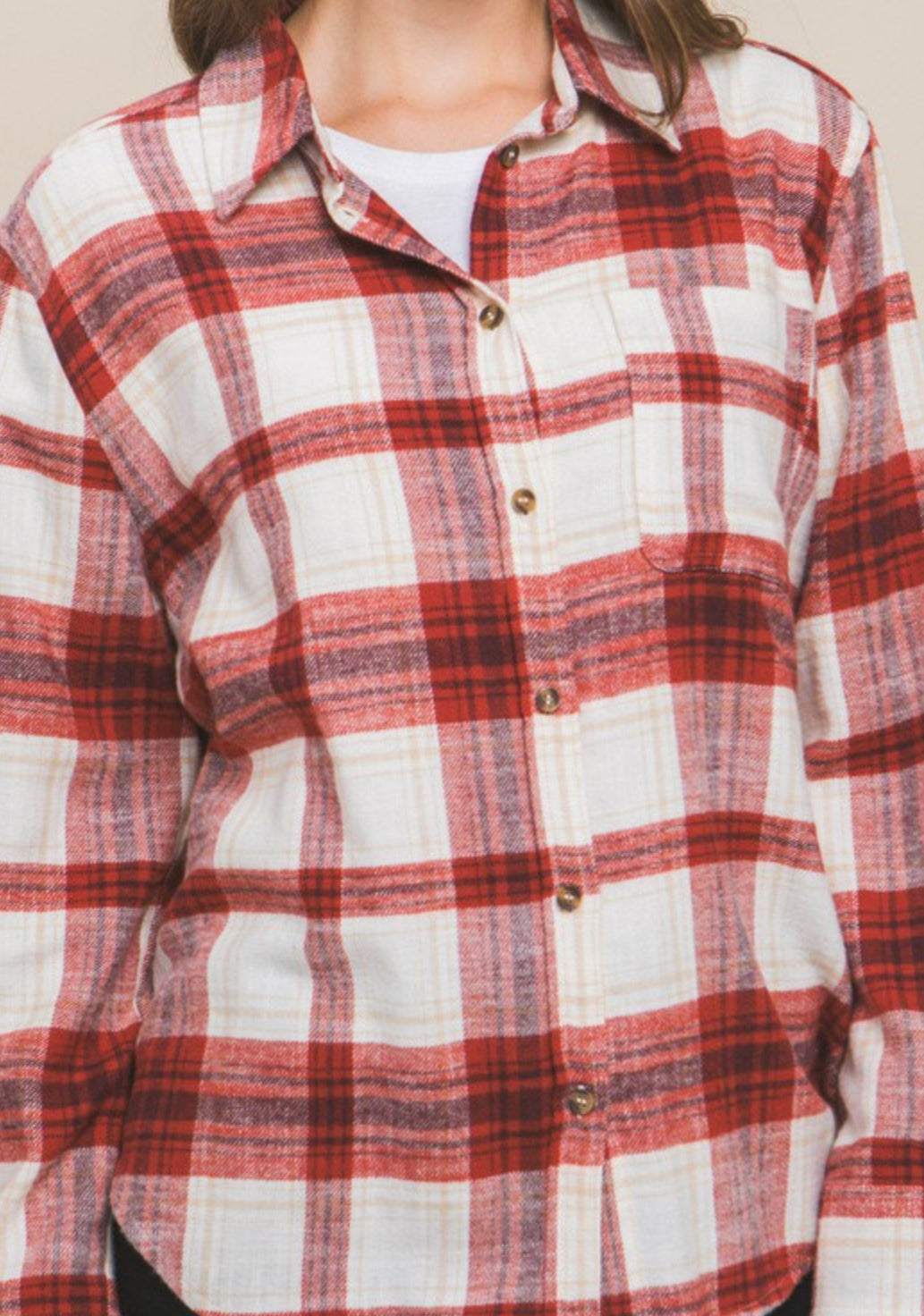 Classic Flannel in Red