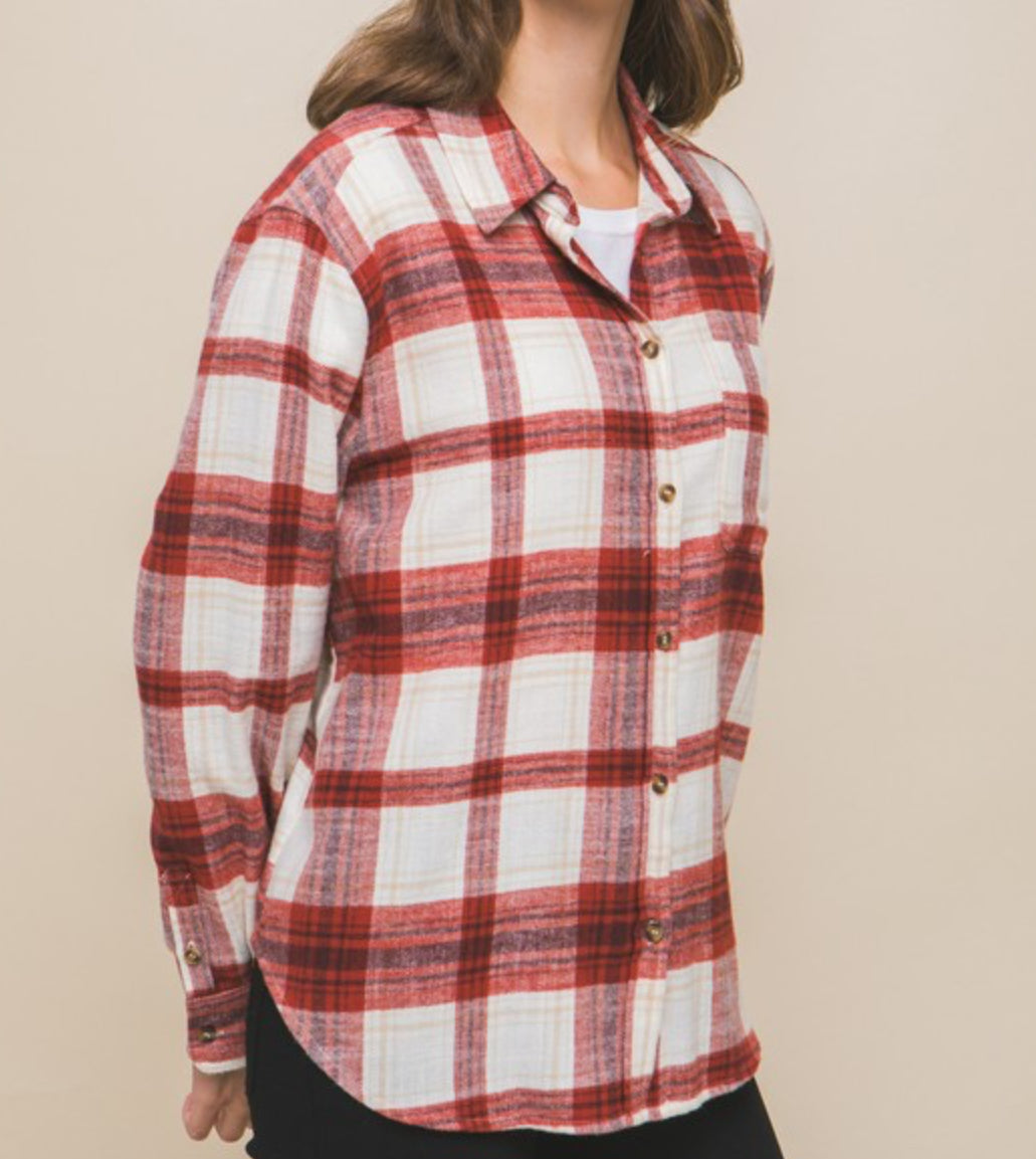 Classic Flannel in Red