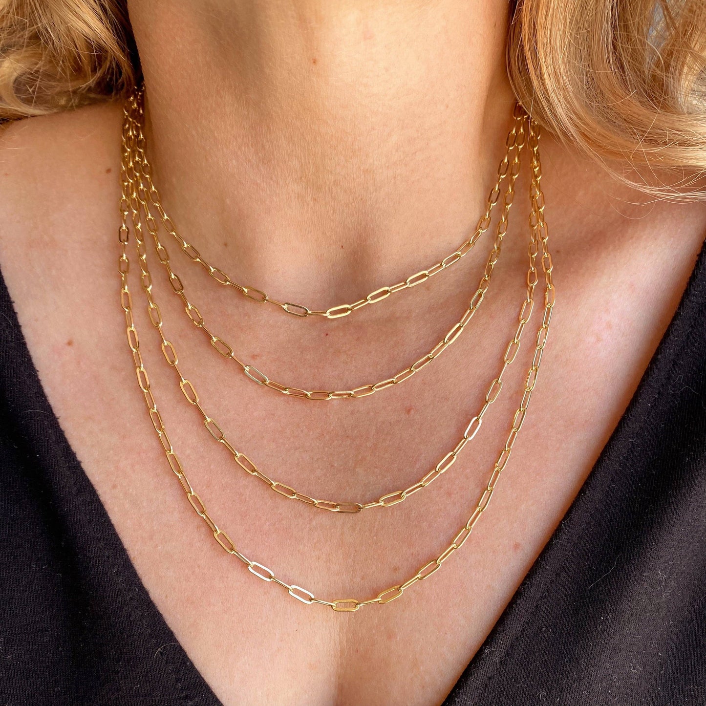 Paperclip Chain 16"