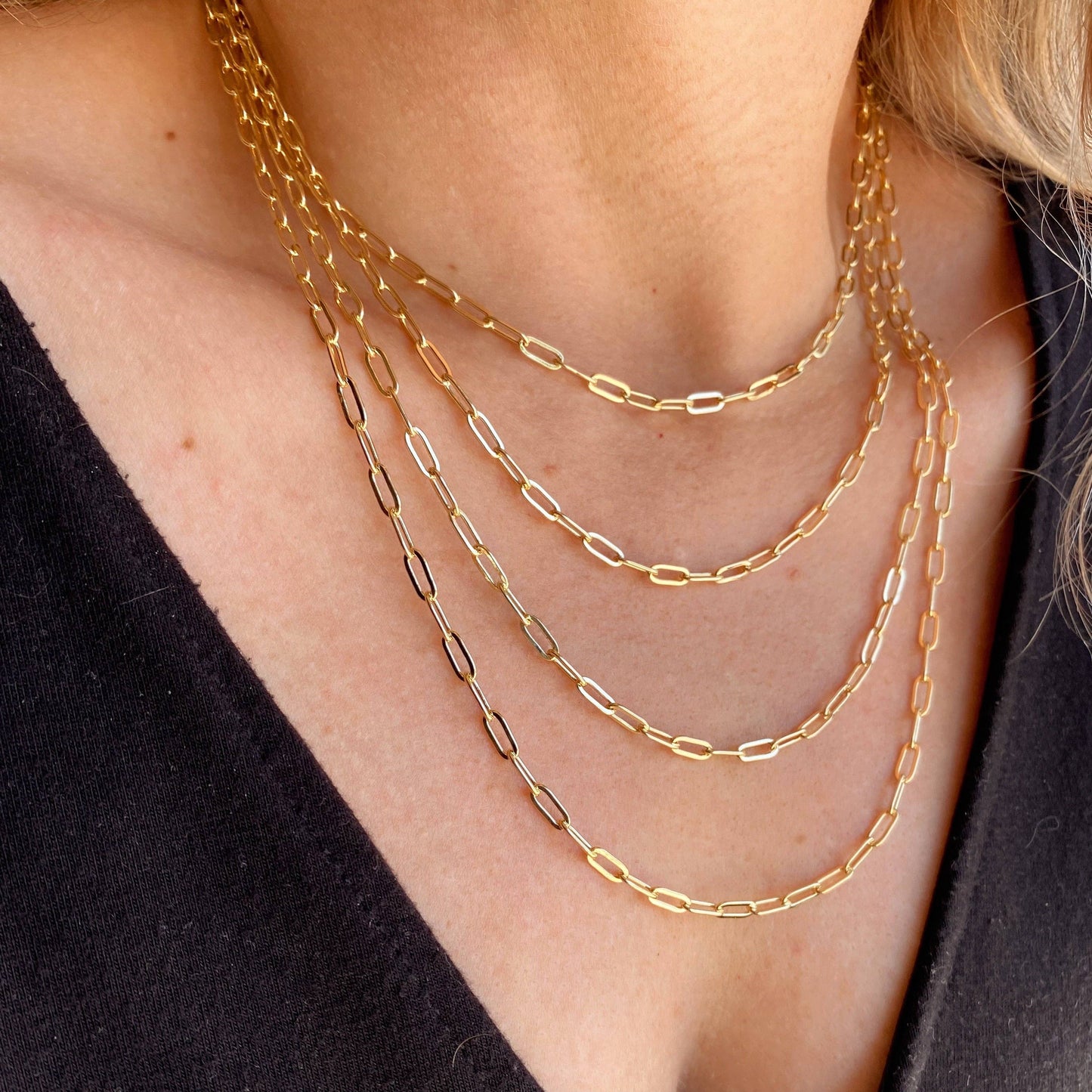 Paperclip Chain 16"