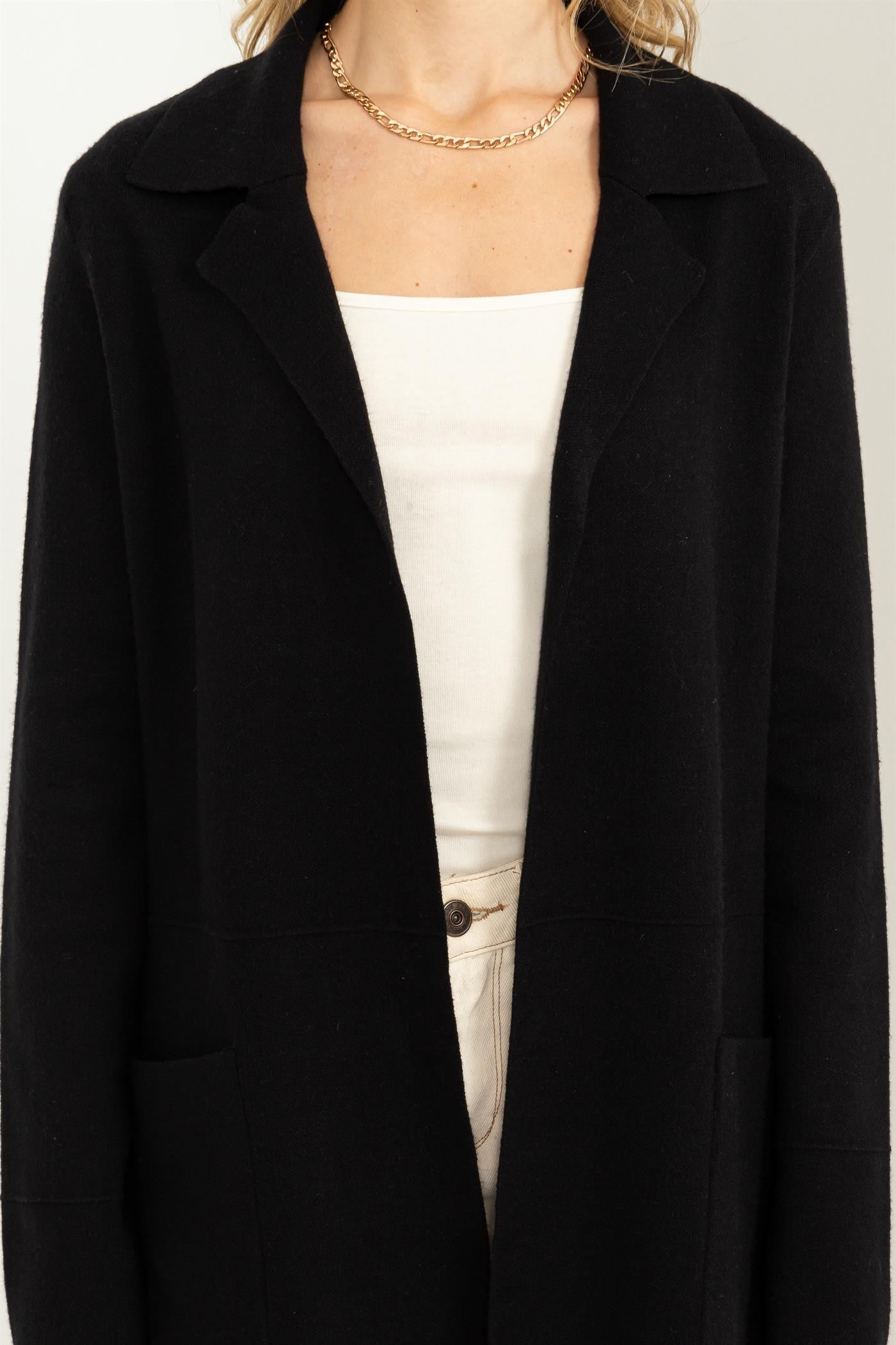 Classic Black Cardigan