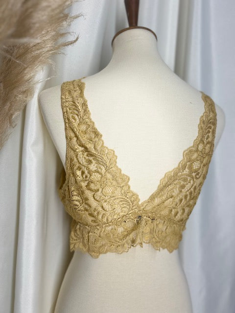 Lacey Gold Bralette
