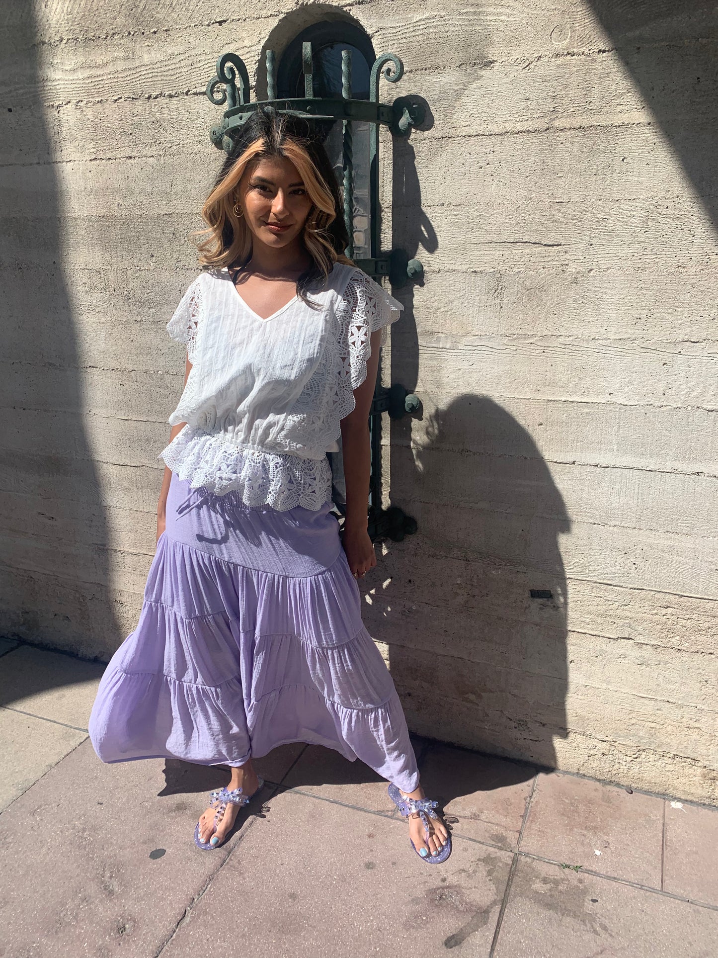 Lilac Boho Skirt