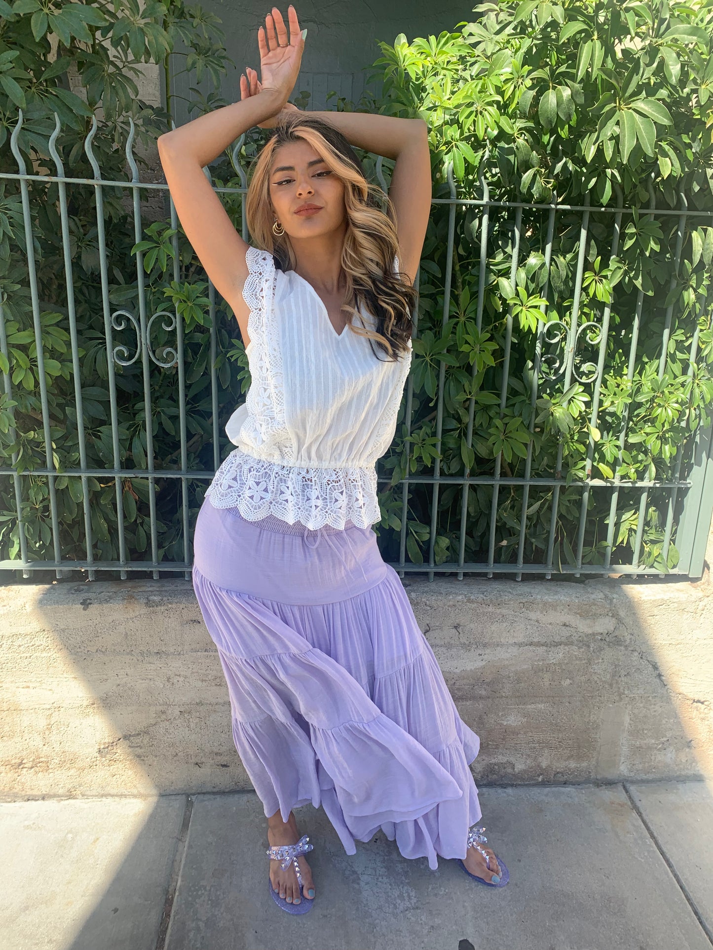 Lilac Boho Skirt