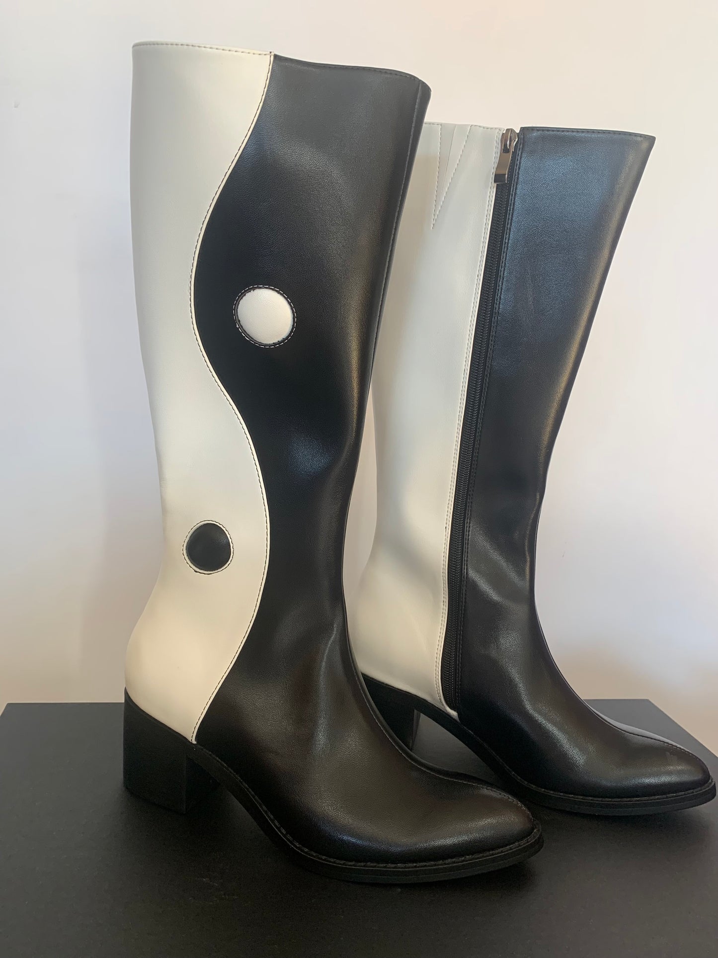 Balancing Act Boots HI B&W