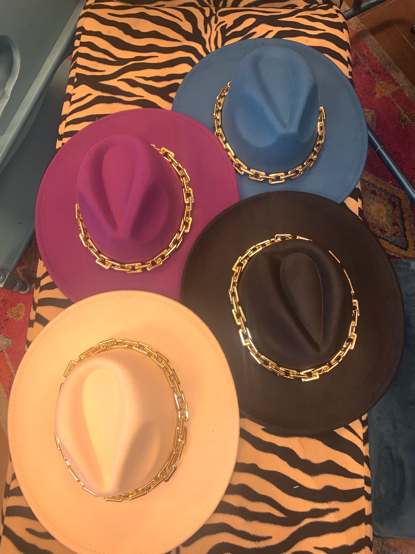 Bold Gold Chain Fedora