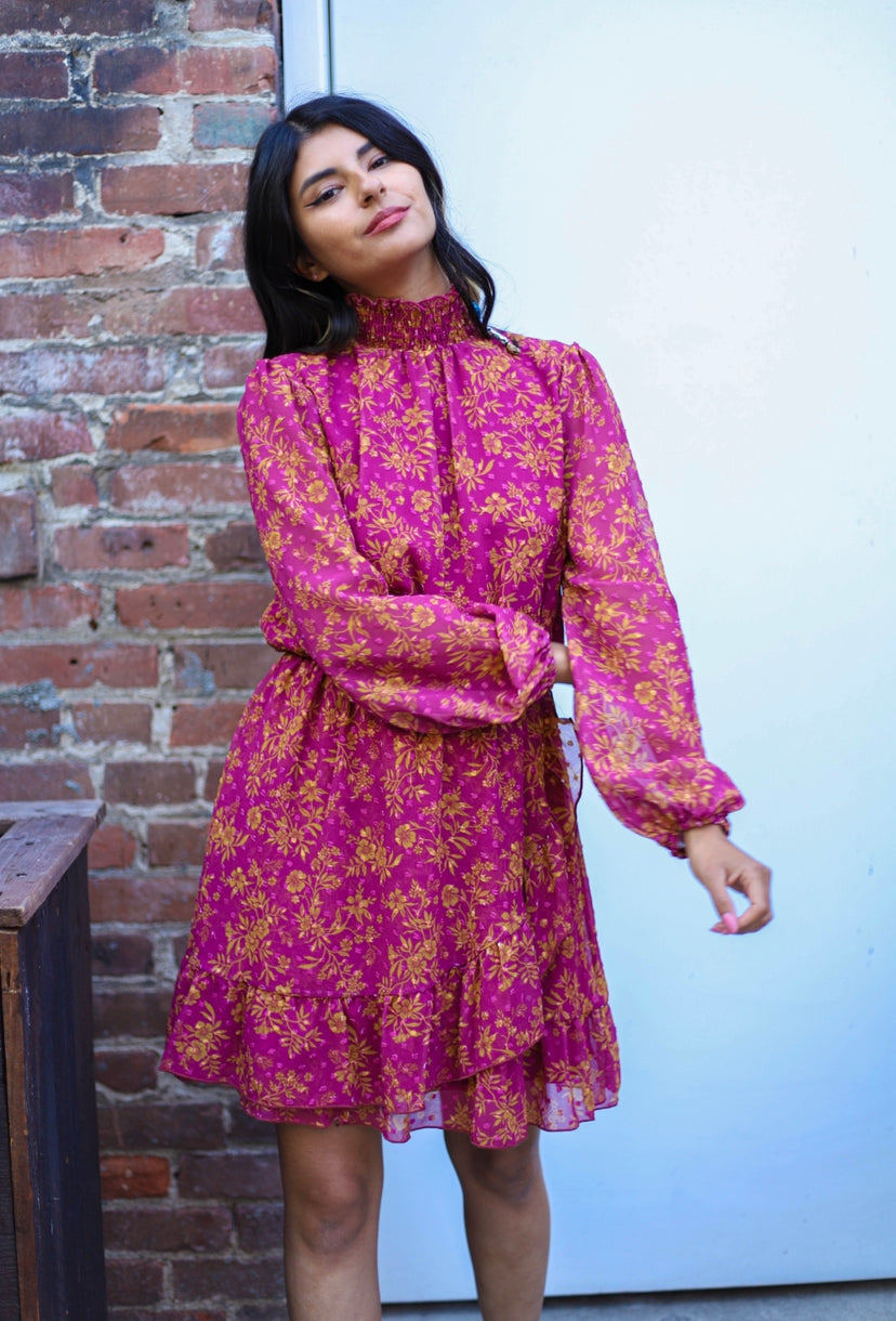 Magenta Marigold Dress