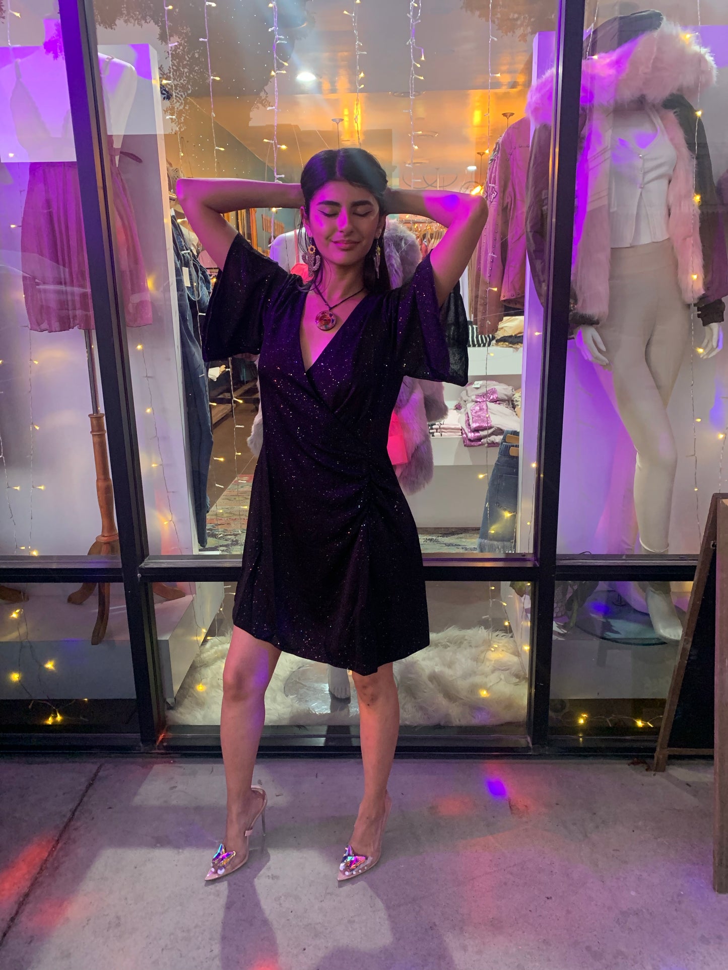 Glitter Mini Dress