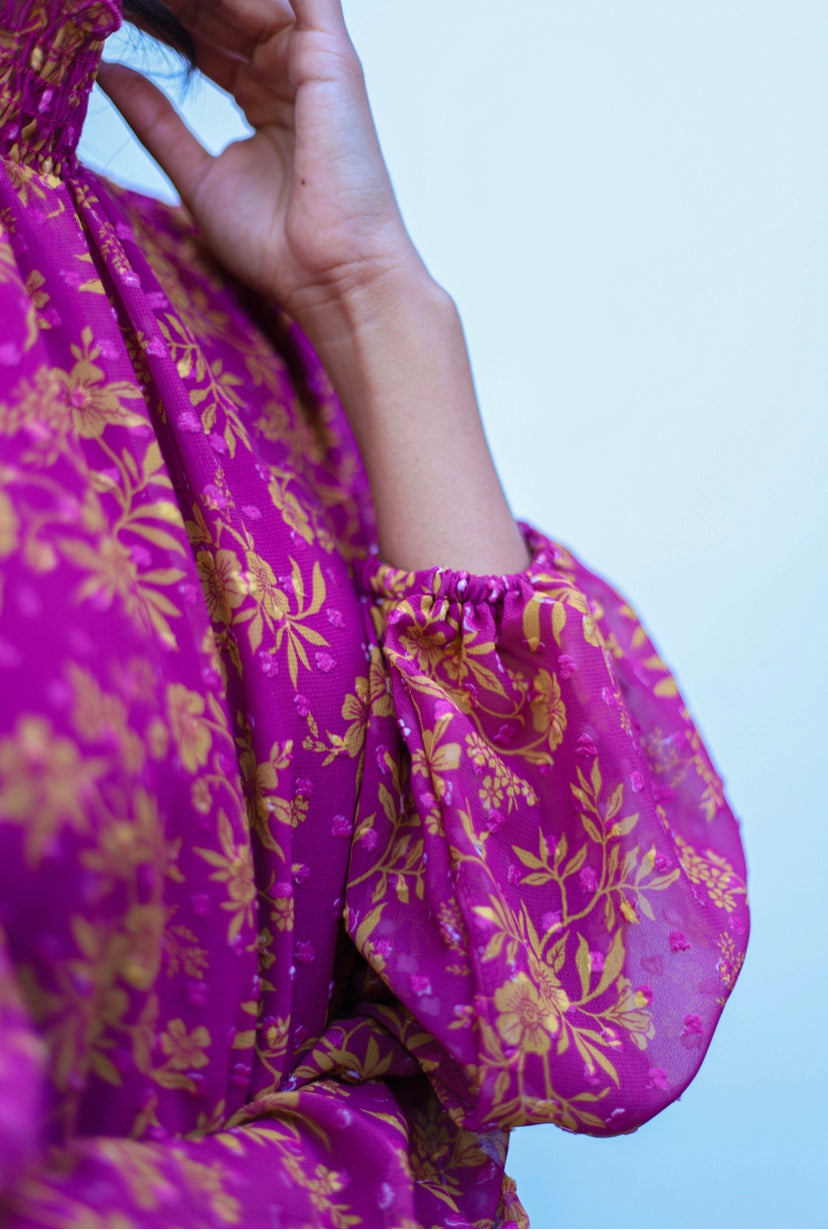 Magenta Marigold Dress