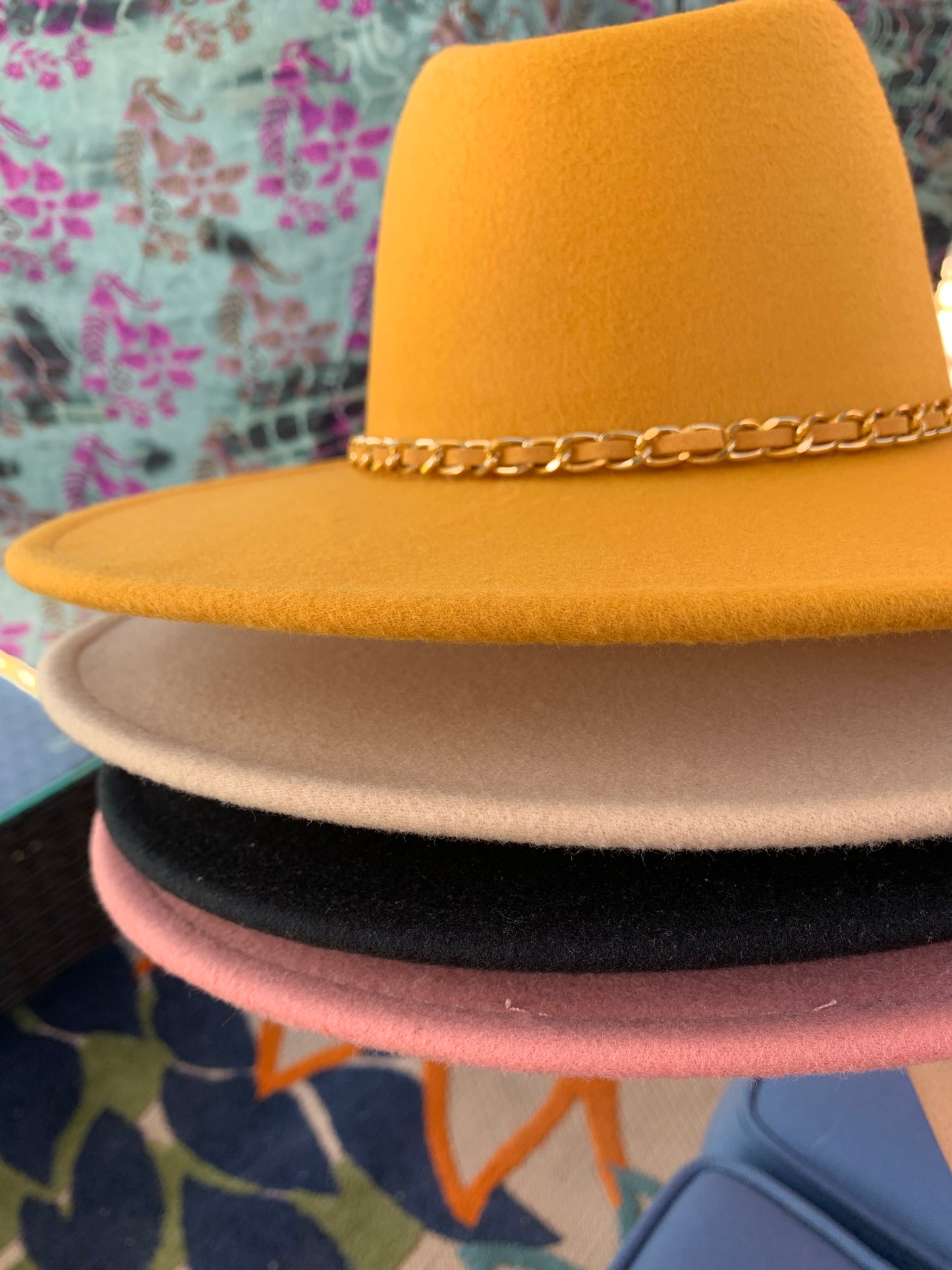 Gold Chain Fedora