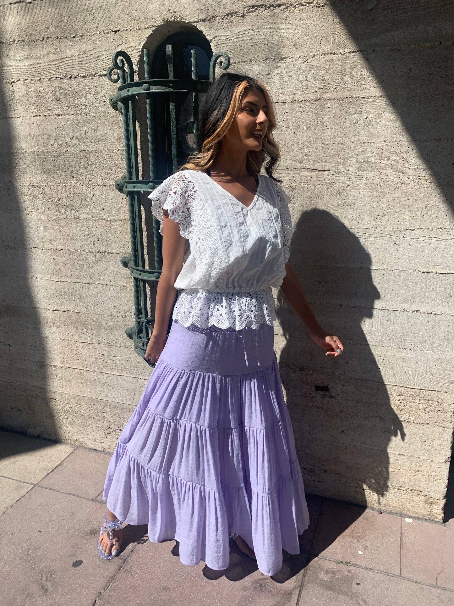 Lilac Boho Skirt