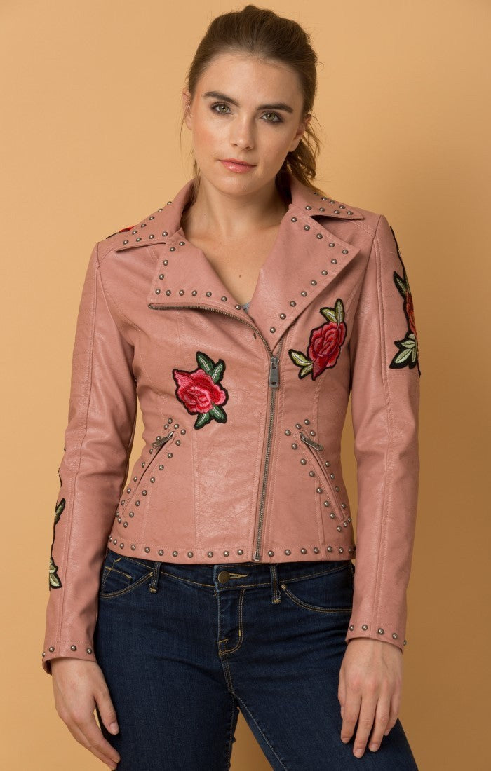 Rockin' Rose Vegan Jacket