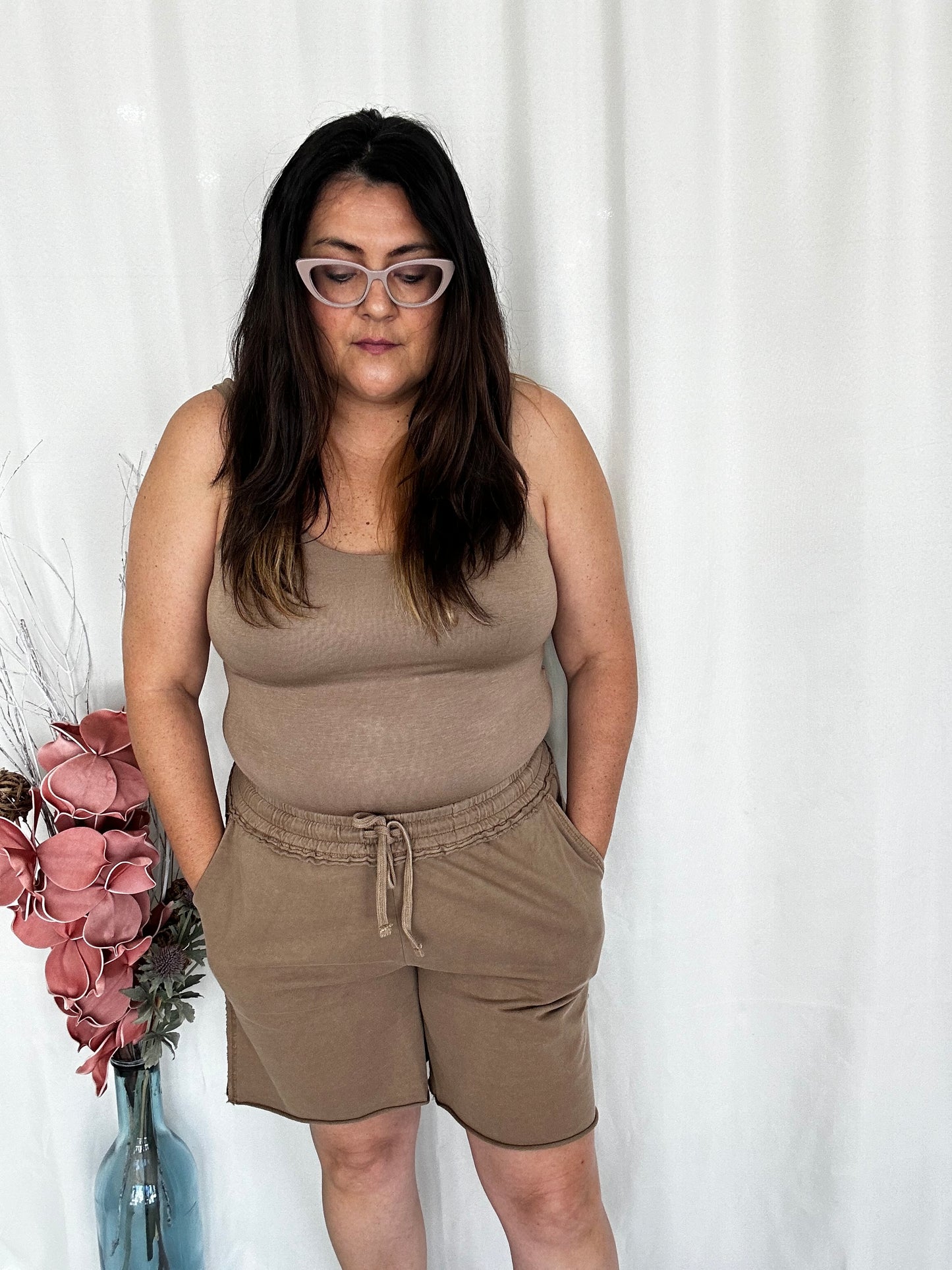 Flattering Scoop Bodysuit Mocha