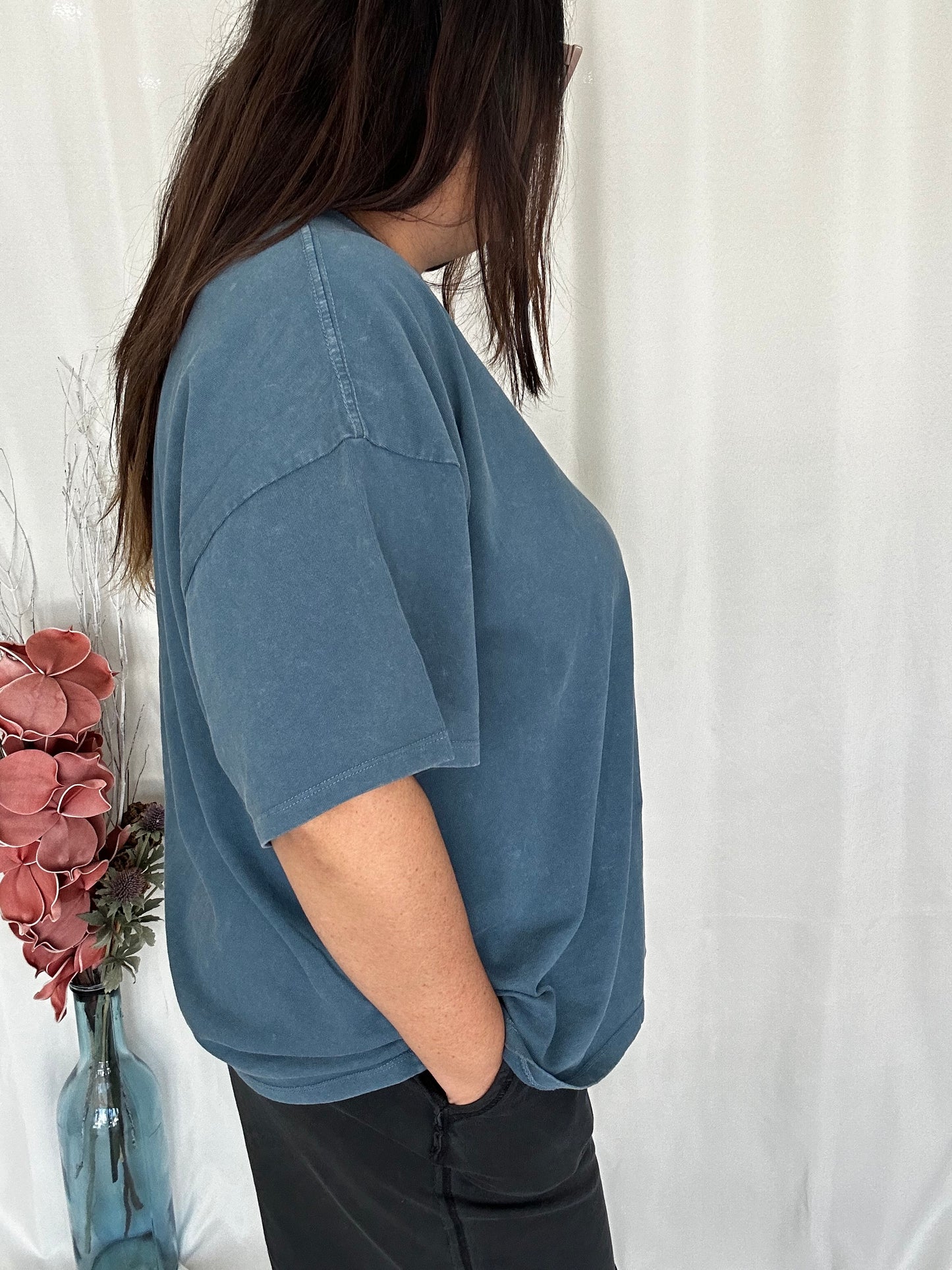 Oversized Comfort T-Shirt-Dk Teal