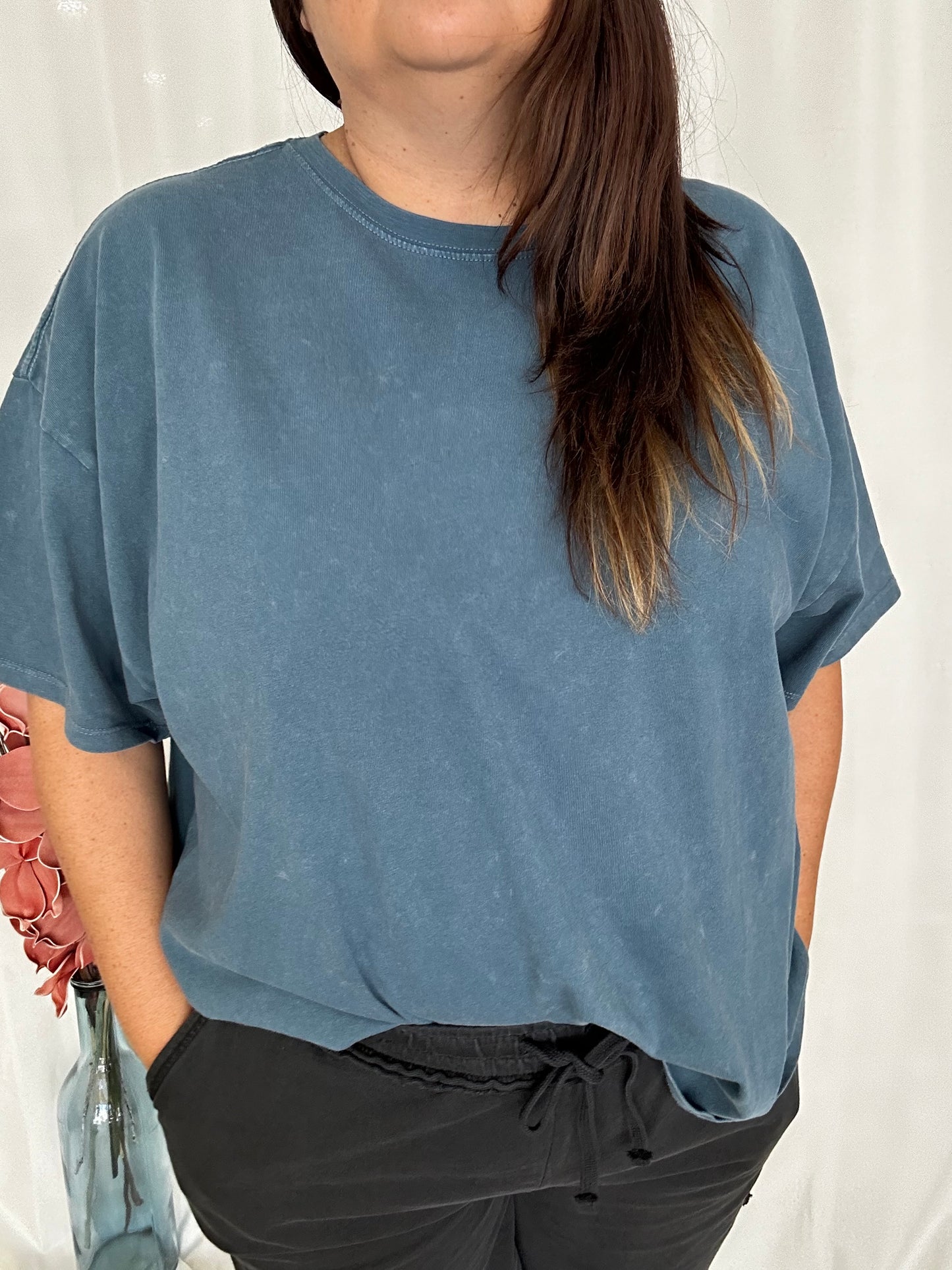 Oversized Comfort T-Shirt-Dk Teal
