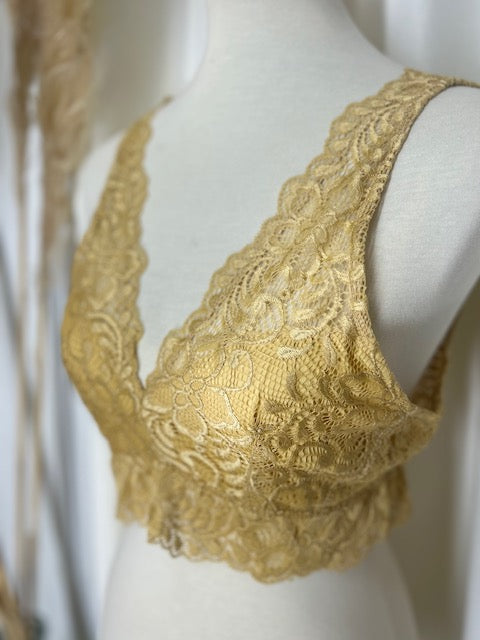 Lacey Gold Bralette