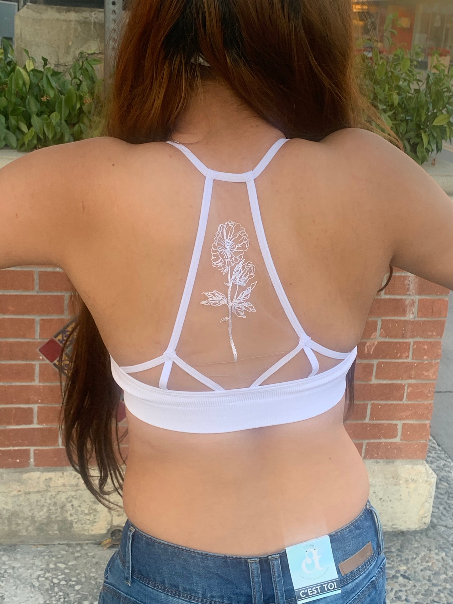 Every Rose has it's Thorn White Bralette