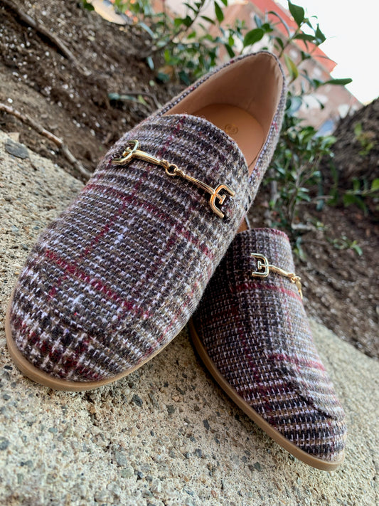 Luciana Plaid Loafers